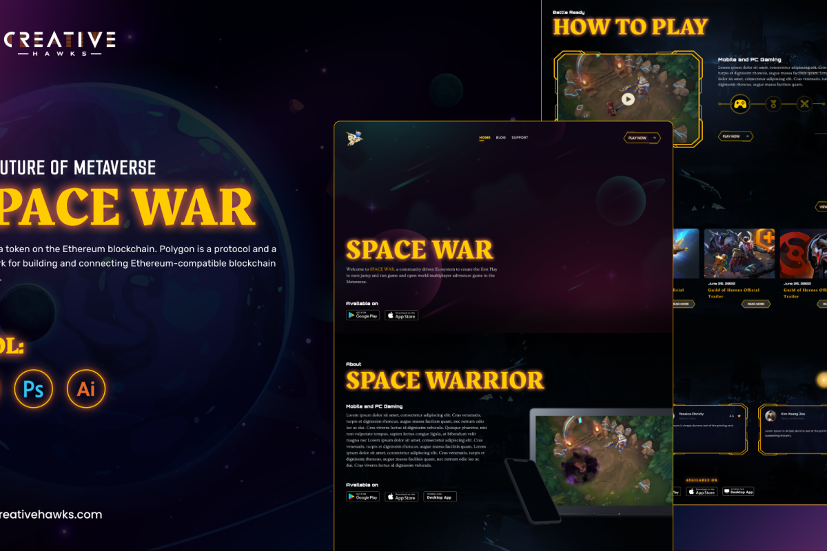 Space WAR Mockup